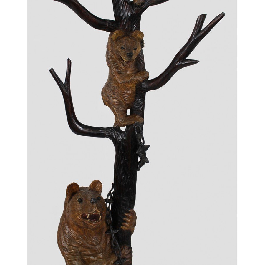 19th Century Black Forest Carved Bear Coat Stand